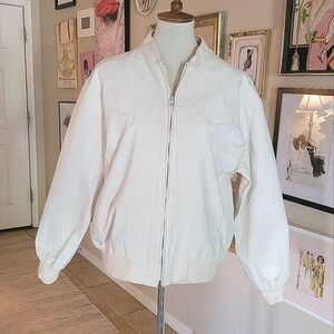 H BAR C CALIFORNIA RANCHWEAR Vintage White  Cotton Denim‎ Jacket